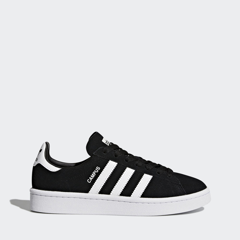 Adidas Campus - Originals για αγορια - Μαυρα/Ασπρα,Μέγεθος: EU 27 – 39 1/3 (579LCAWR)